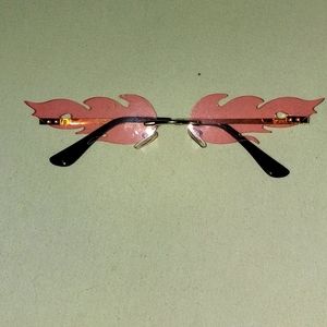 Pink flame sunglasses